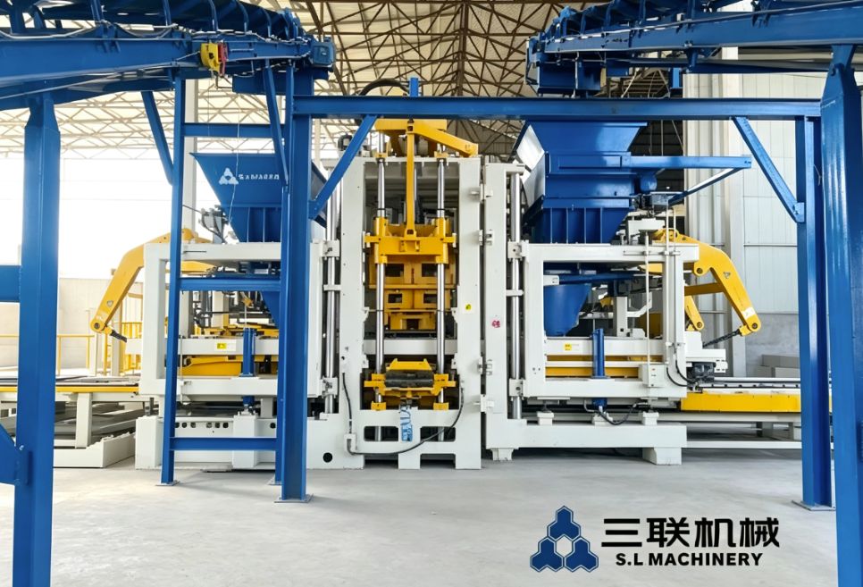高效量产｜SLST1400全自动伺服砌块成型机批量智造高品质路面砖